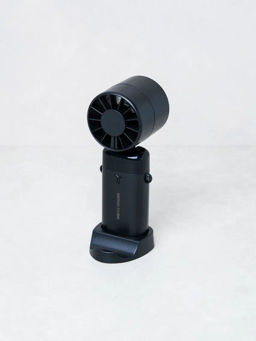 LED Handheld Stand Fan Black [DAISO]