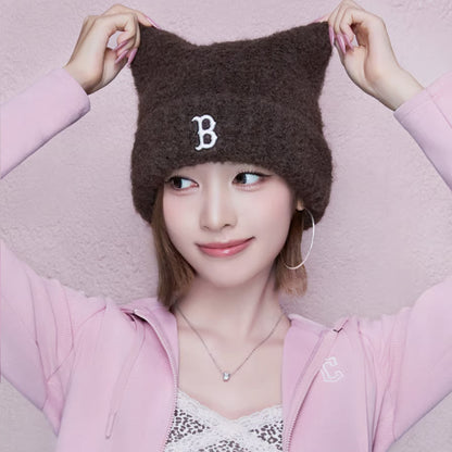 MLB Plush Meow Beanie (4 type) (RESCENE Wear)