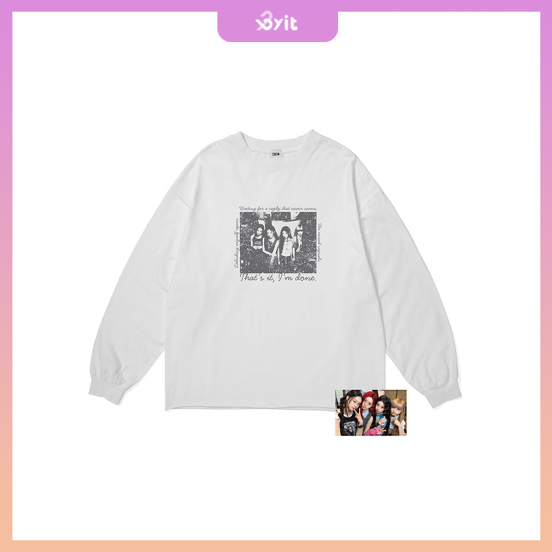 ILLIT 5th Mini Album ‘BREAK EVEN' - Photo L/S T-Shirt (White)
