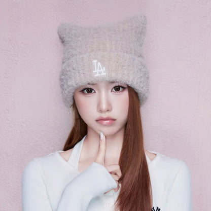 MLB Plush Meow Beanie (4 type) (RESCENE Wear)