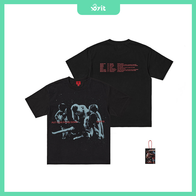 26 CORTIS TOUR <PUT YOUR PHONE DOWN> - TOUR Routing T-Shirt (Black)