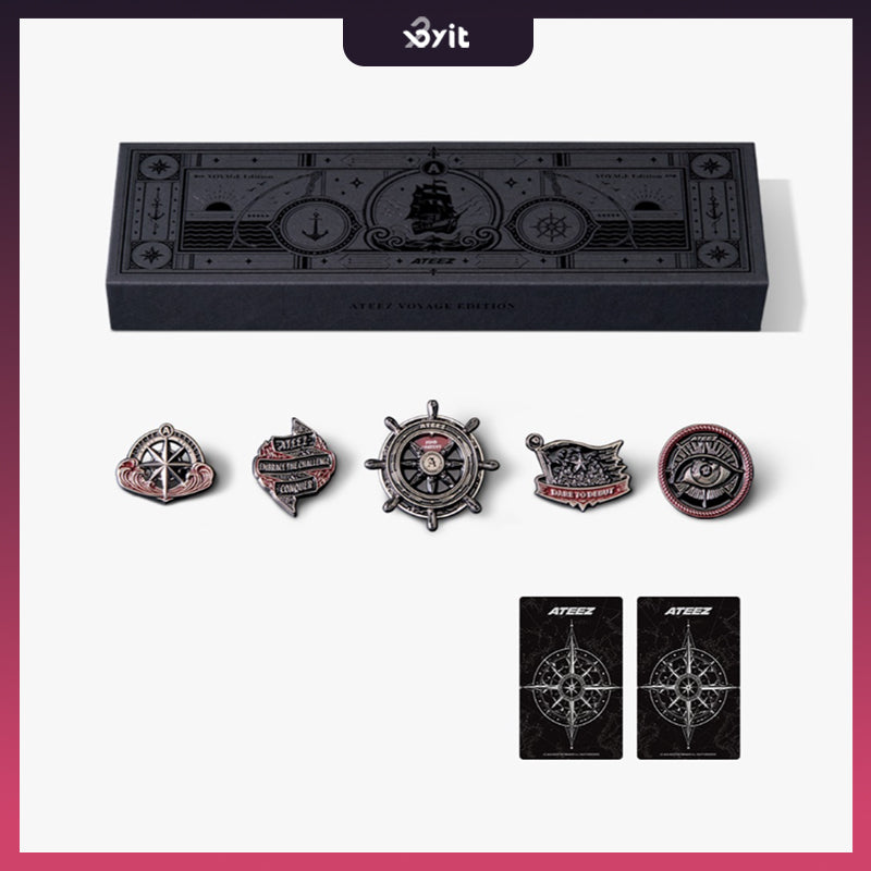 ATEEZ METAL PIN SET - VOYAGE EDITION