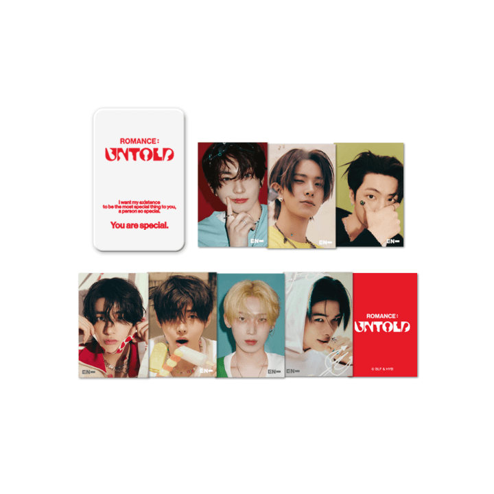 ENHYPEN LENTICULAR MINI CARD & TIN CASE SET (ROMANCE : UNTOLD)