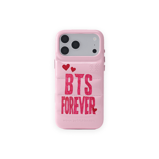 BTS The Puffer Case® - BTS Poster in Baby Pink [Urban Sophistication]