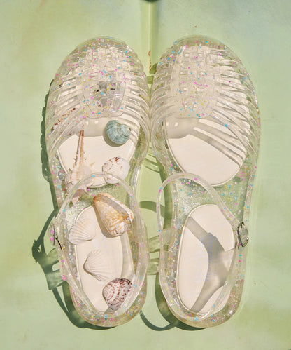 Rockfish Weatherwear Glair Strappy Jelly Sandals - Clear Star