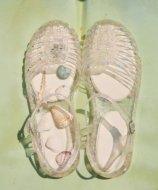 Rockfish Weatherwear Glair Strappy Jelly Sandals - Clear Star