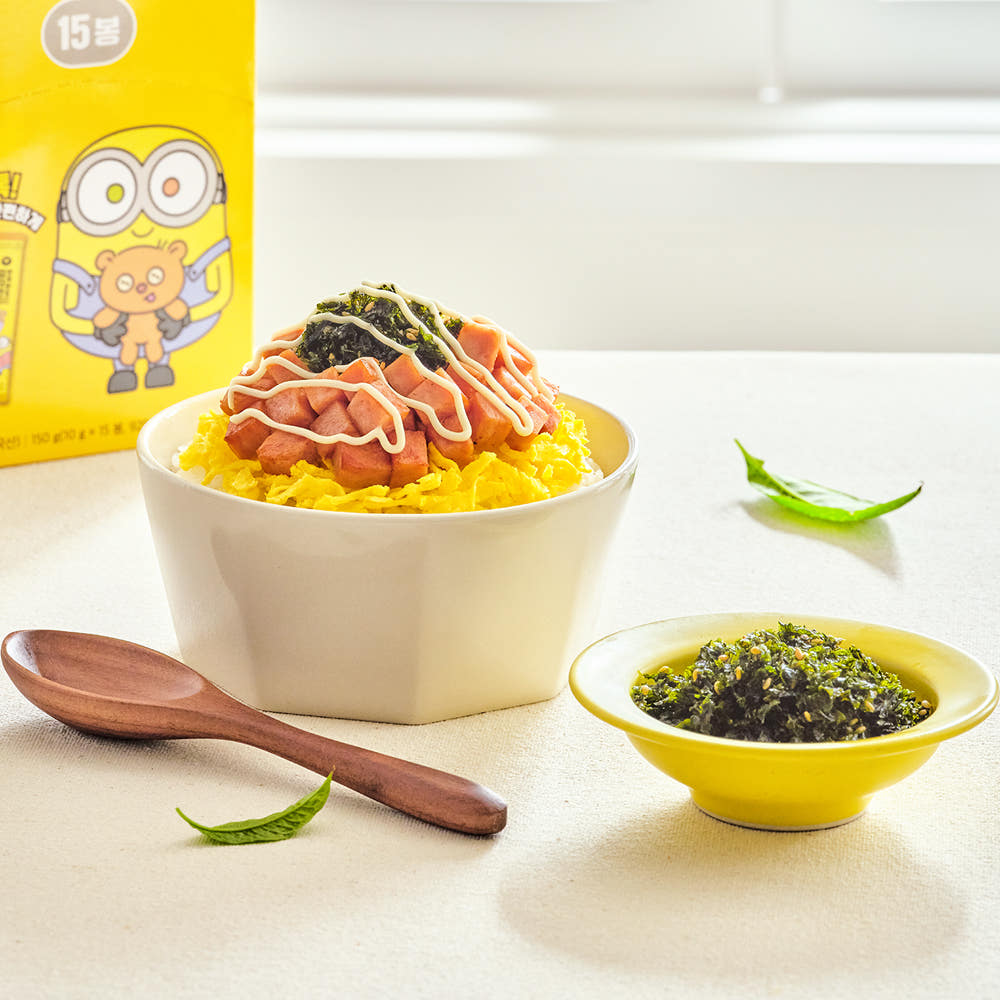 Minions Korean Seaweed Flakes Stick Pack – Seasoned Laver Rice Topping (Single-Serve)