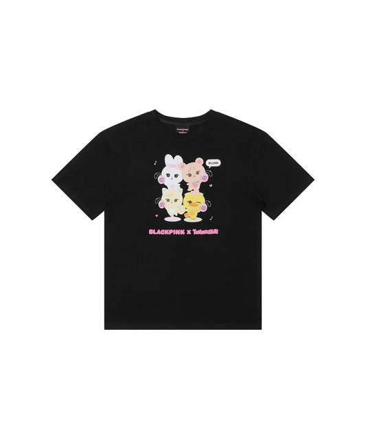 BLACKPINK - [TAMAGOTCHI] BLACKPINK Basic T-Shirt_Black