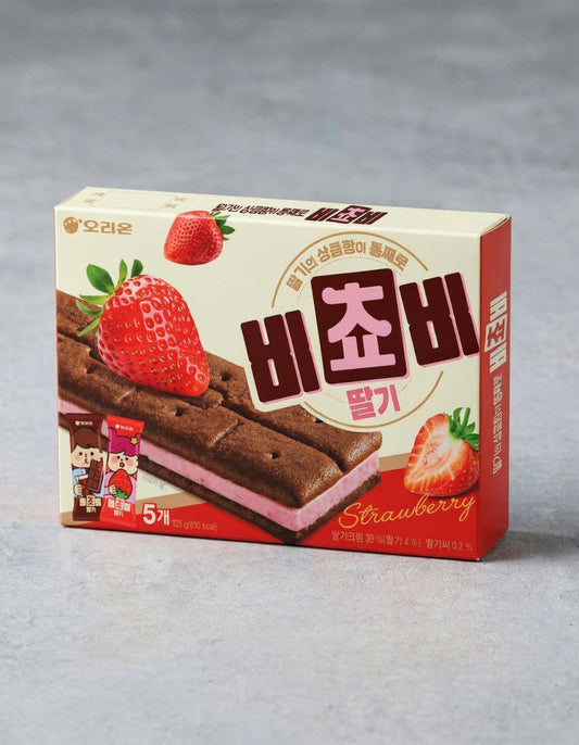 Orion Bichobi Strawberry Choco Biscuit Snack 125g