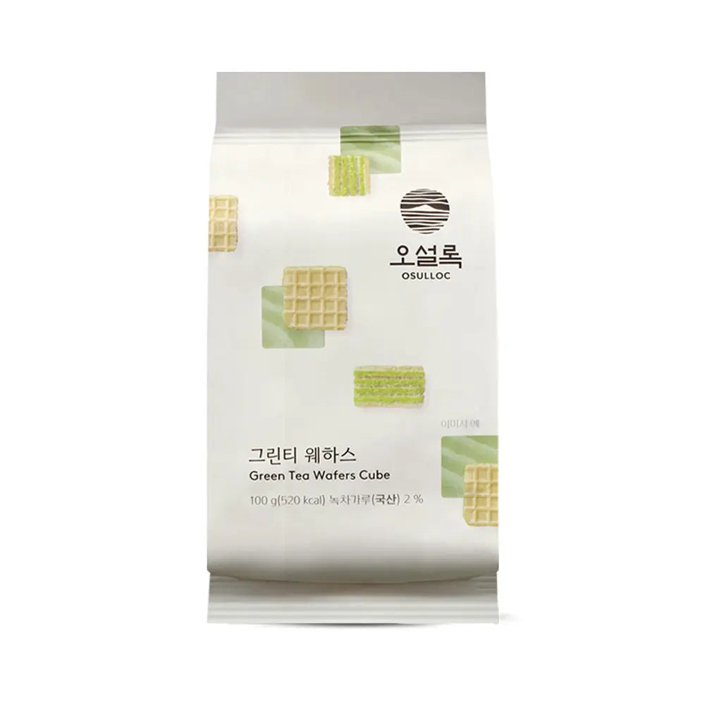 Osulloc Premium Green Tea Wafers Cube 100g