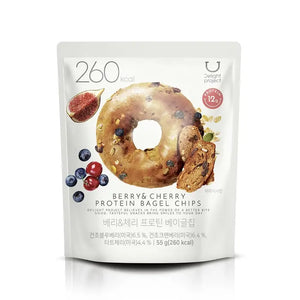 Delight Project Protein Bagel Chips 55g (Berry&Cherry/Cheese&Peach)