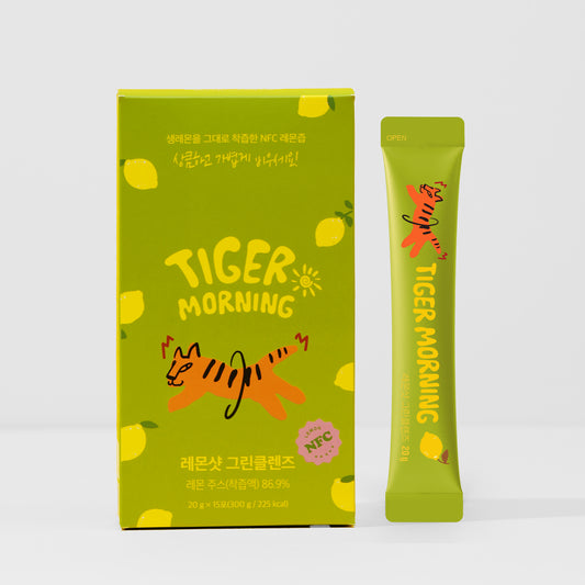 Tigermorning – Tigermorning Lemon Shot Green Cleanse 15 Sticks