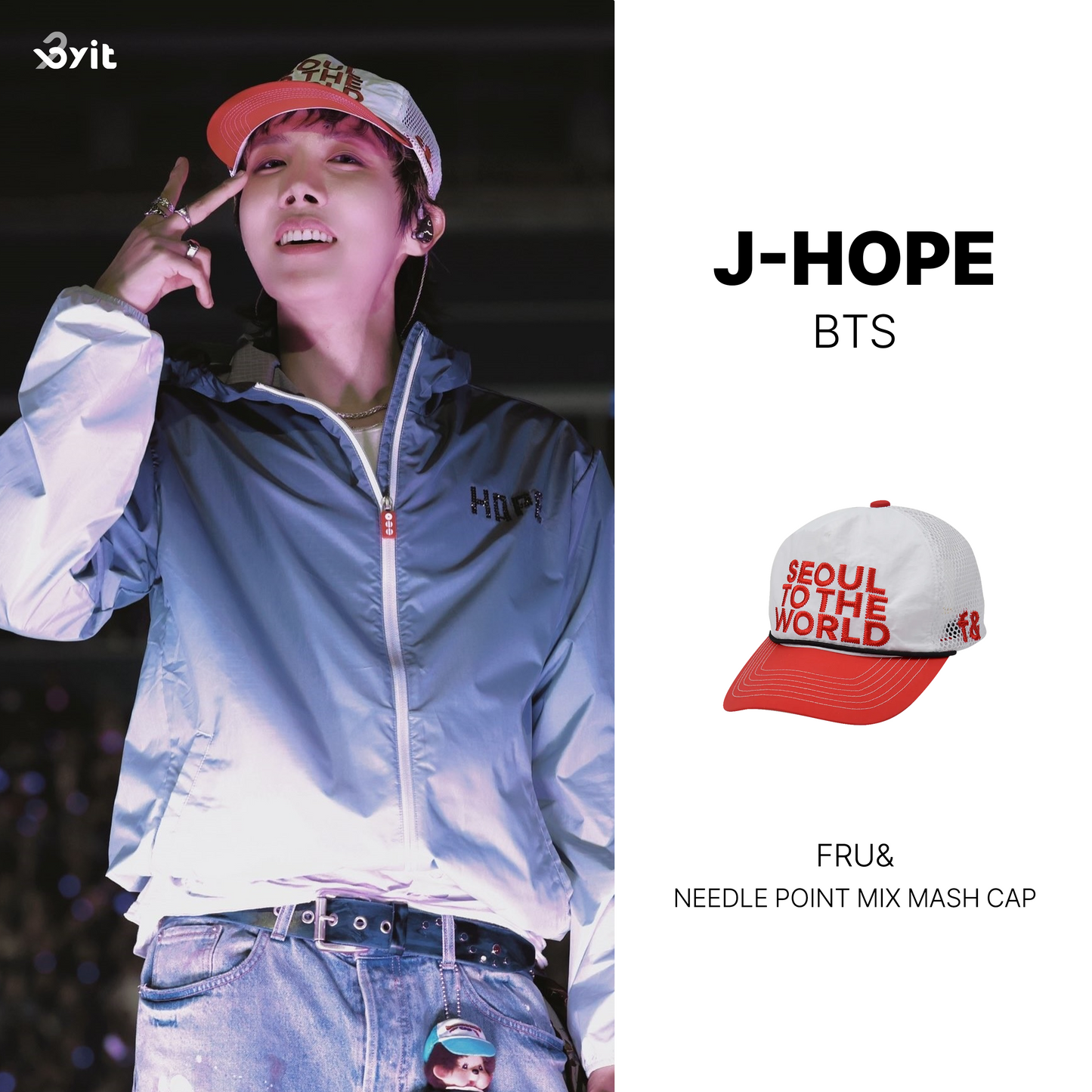 FRU& - NEEDLE POINT MIX MASH CAP (7 Color) [BTS j-hope Wear]