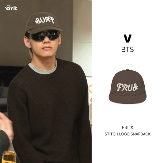 FRU& - STITCH LOGO SNAPBACK (5 Color) [BTS V Wear]