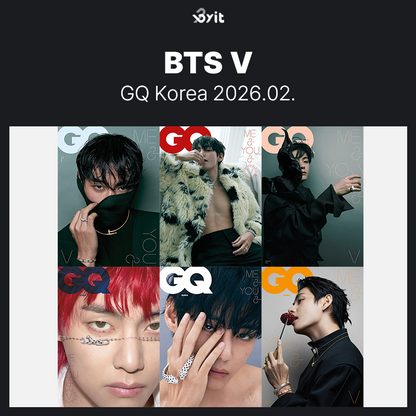 BTS V GQ KOREA 2026.02 Magazine (6type)