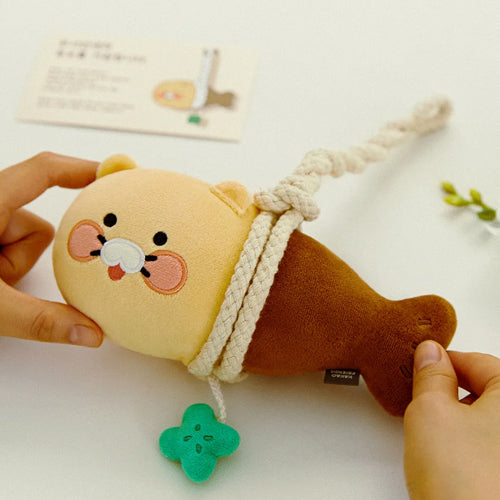 Kakao Friends Guardian Pollack Fish Plush Doll – Solid Air Freshener & Magnetic Hook Included