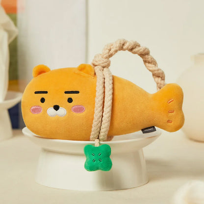 Kakao Friends Guardian Pollack Fish Plush Doll – Solid Air Freshener & Magnetic Hook Included