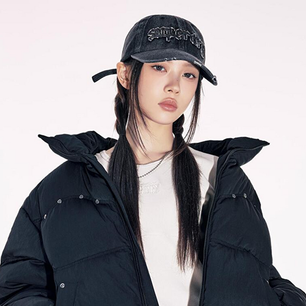 Superdry Vintage Washed Denim Ball Cap – Black (ILLIT Wear)