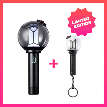 BTS OFFICIAL LIGHT STICK VER.4 + OFFICIAL LIGHT STICK KEYRING VER.4 [LIMITED EDITION]