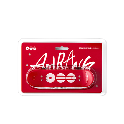 BTS Mini Skateboard Keyring (Black/ Red)