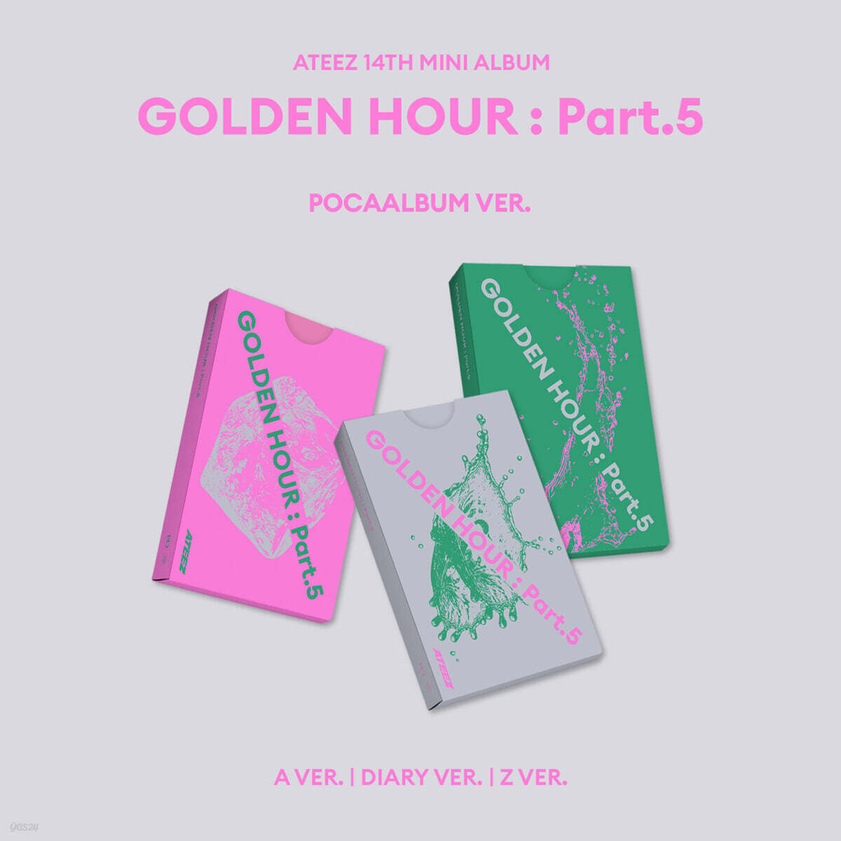 ATEEZ - 14TH MINI ALBUM [GOLDEN HOUR : Part.5][POCAALBUM][3 SET]