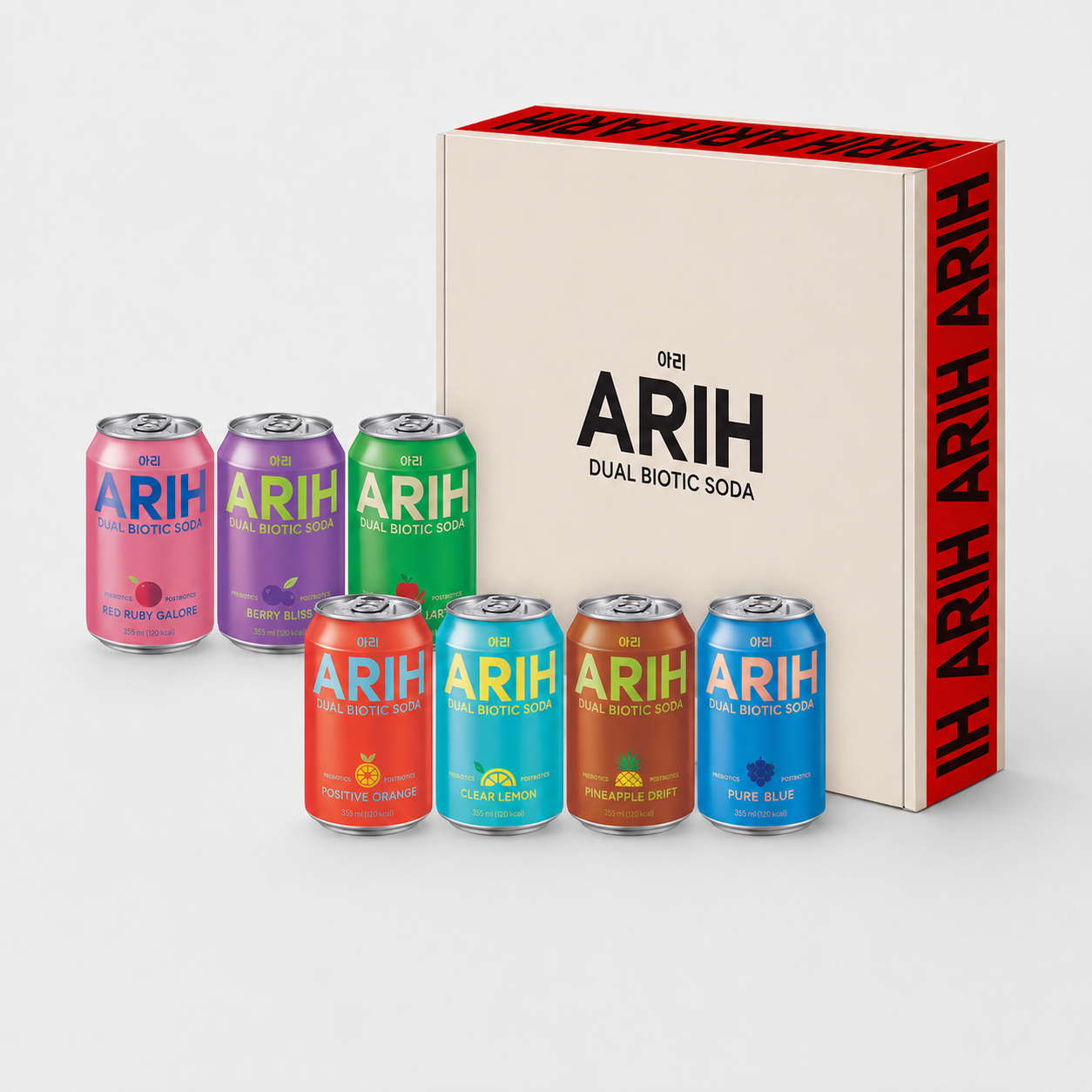 BTS x ARIH Dual Biotic Soda  7-in-1 Package