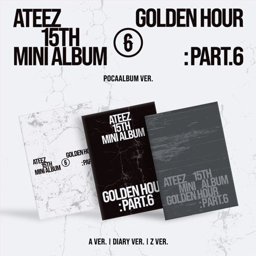 ATEEZ 15th Mini Album [GOLDEN HOUR : Part.6] (POCAALBUM Ver.) (SET)