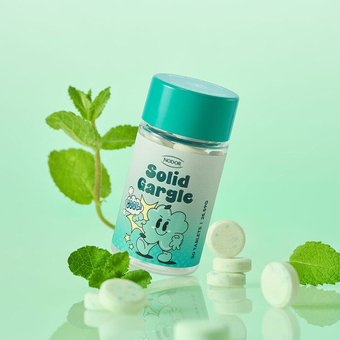 Nodor Solid Mouthwash Tablets – 30pcs (Peach / Lemon / Strawberry / Lime / Mint)