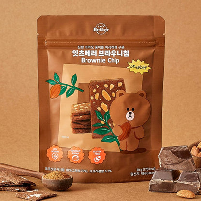 LINE FRIENDS Eat's Better Brownie Chip 30g