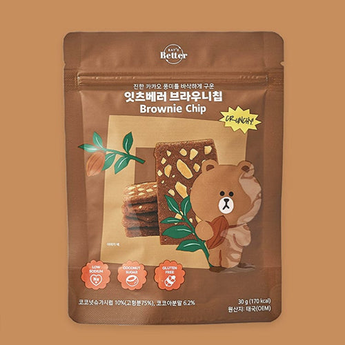 LINE FRIENDS Eat's Better Brownie Chip 30g