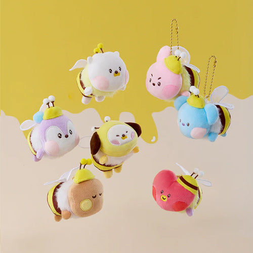 BT21 Minini Honey Bee Plush Keyring