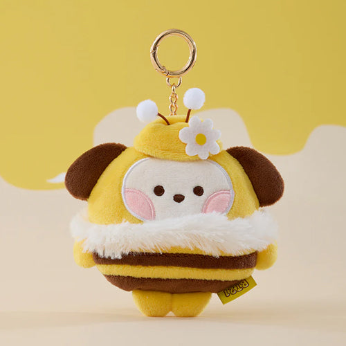 BT21 Minini Honey Bee Plush Tape Measure Keyring