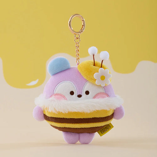 BT21 Minini Honey Bee Plush Tape Measure Keyring