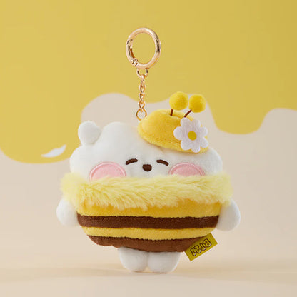 BT21 Minini Honey Bee Plush Tape Measure Keyring