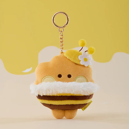 BT21 Minini Honey Bee Plush Tape Measure Keyring
