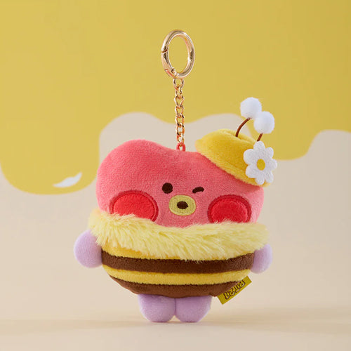 BT21 Minini Honey Bee Plush Tape Measure Keyring