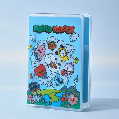 BT21 World Voyage Passport Case (Travel Passport Holder Cover)