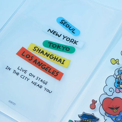 BT21 World Voyage Passport Case (Travel Passport Holder Cover)