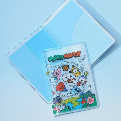 BT21 World Voyage Passport Case (Travel Passport Holder Cover)