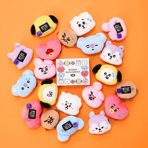 BT21 Today’s Mood Random Face Plush Brooch (Random 1pc)