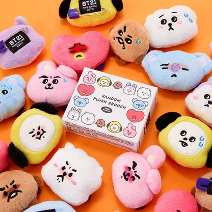 BT21 Today’s Mood Random Face Plush Brooch (Random 1pc)
