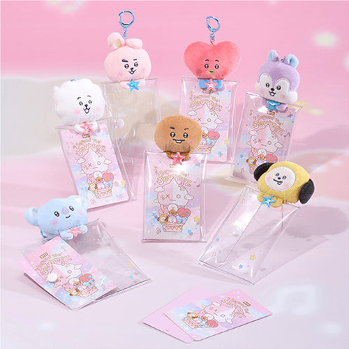 BTS Clear Plush Pouch Keyring Beyond The Journey