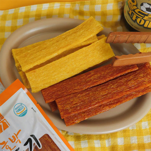 Korean Grilled Chewy Snack (Jjondigi) – Pumpkin Flavor 120g / Corn Flavor 120g