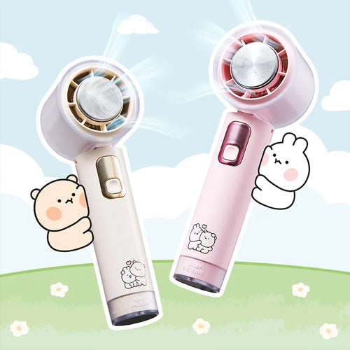 Gomdoljjing & Tokkijjing Cooling Handheld Fan with Exclusive Goods