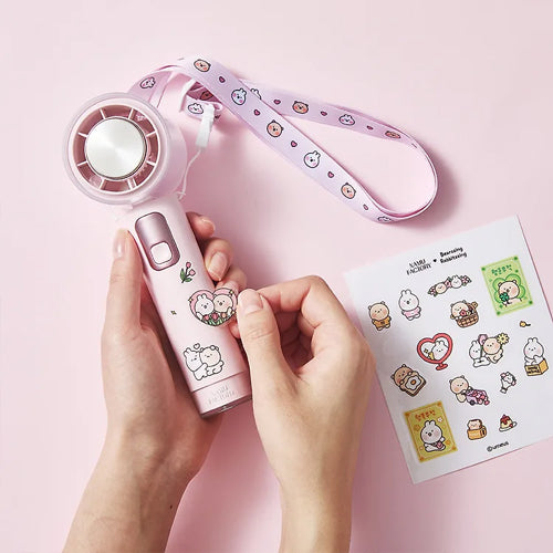 Gomdoljjing & Tokkijjing Cooling Handheld Fan with Exclusive Goods