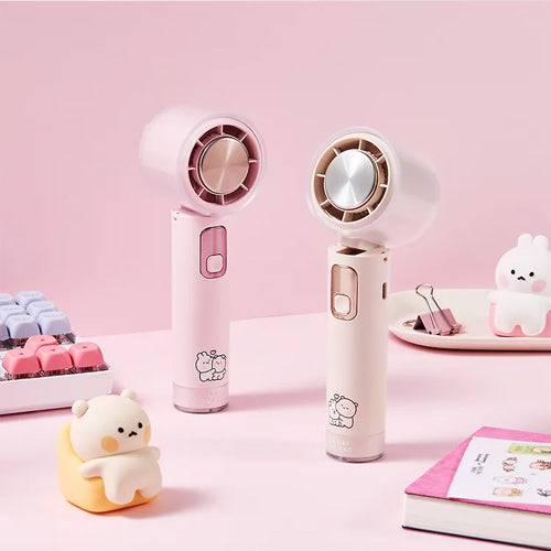 Gomdoljjing & Tokkijjing Cooling Handheld Fan with Exclusive Goods