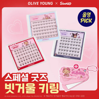 [Sanrio EDITION] CORINGCO Toktok Hara #No Glue Eyelash (+Brush mirror keyring)