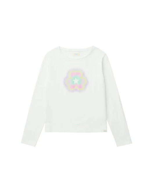 ILLIT Rockfish Weatherwear [× ILLIT] Clover Long Sleeve T-Shirt - White