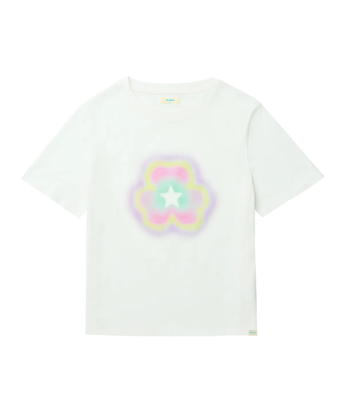 ILLIT Rockfish Weatherwear [× ILLIT] Clover Half Sleeve T-Shirt - White
