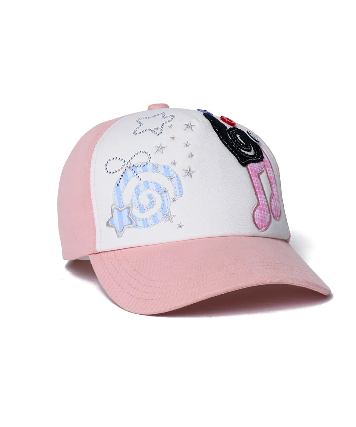 ILLIT Rockfish Weatherwear [× ILLIT] Patchwork Cap - Pink – Byit